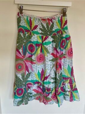 Nolita Cotton Smocked Floral Tube Top Blouse
